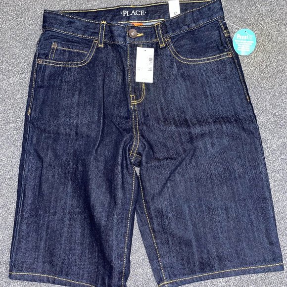 Sz 12 Boys Denim Shorts - Dkrinsewsh NWT - Picture 5 of 5